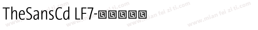 TheSansCd LF7字体转换